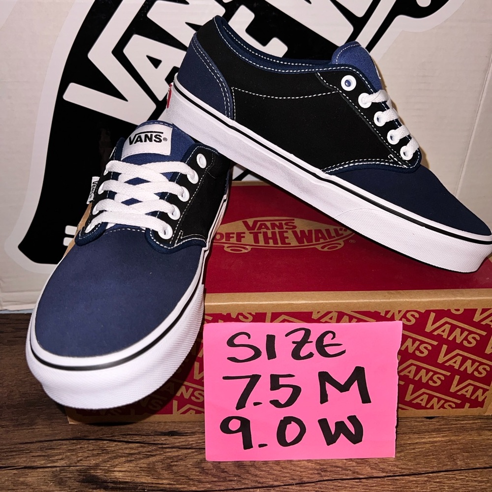 Vans Atwood sz 7.5 Men 9.0 Woman